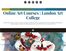 Tablet Screenshot of london-artcollege.co.uk